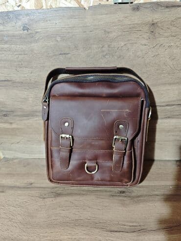 барсетка мужская кожаная ручной работы: Барсетка, Материал: Натуральная кожа, Новый — 3