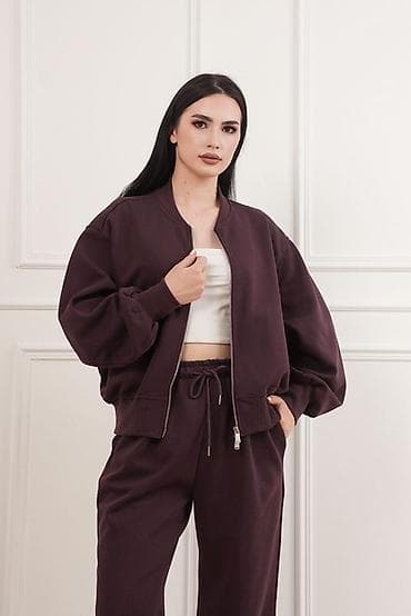 курты: Женский спортивный костюм из плотного хлопка двухнитка — 3