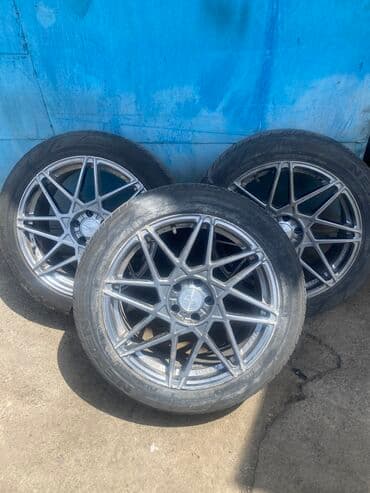 продаю титановый диска подходить деу нехиа подходит: Колеса в сборе 235 / 50 / R 19, Лето, Б/у, Легковые, Литые, отверстий - 5 — 1