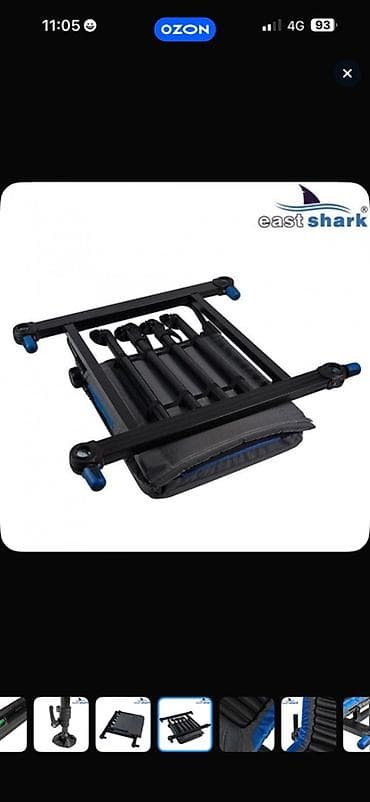 сумка люлька: Походный складной стул, Новый, Другой материал, цвет - Черный — 3