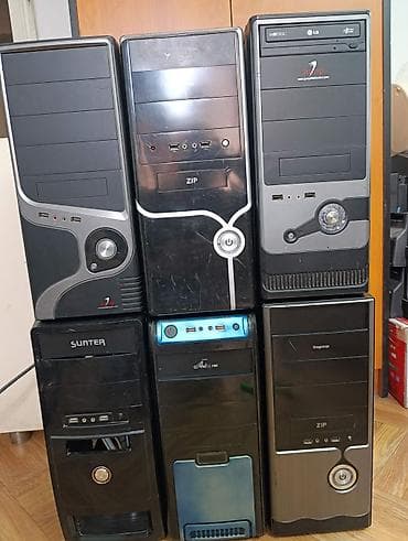 Системные блоки ATX формата (несколько штук), классические башенные — 2