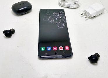 10x: Samsung Galaxy S20 Ultra, Б/у, 128 ГБ, цвет - Черный, 1 SIM, 2 SIM — 1
