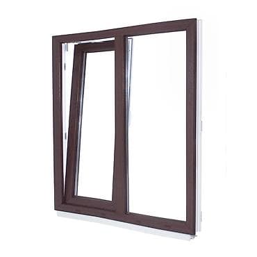 Пластиковое окно с ламинацией «под дерево», поворотно-откидная