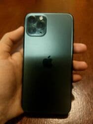IPhone 11 Pro, Б/у, 256 ГБ, Alpine Green, Кабель, Наушники, Чехол, 100 %
