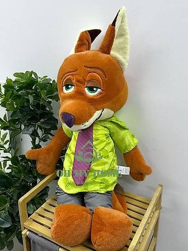 игрушечные змеи: Плюшевые игрушки «Зверополис» — Ник Уайлд и Джуди Хопс. - Высота — 2