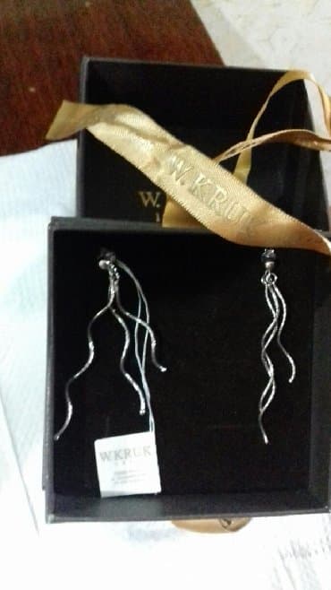 эксклюзивные свадебные пригласительные: Серьги, новые, серебро 925,3.80 гр,с коробкой — 5