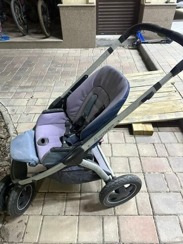 прогулочные коляски cam: Коляска, цвет - Фиолетовый, Б/у — 2