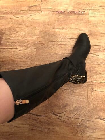 купить сапоги женские зимние кожаные италия: Сапоги женские деми . Кожа. Турция. Состояние отличное — 2