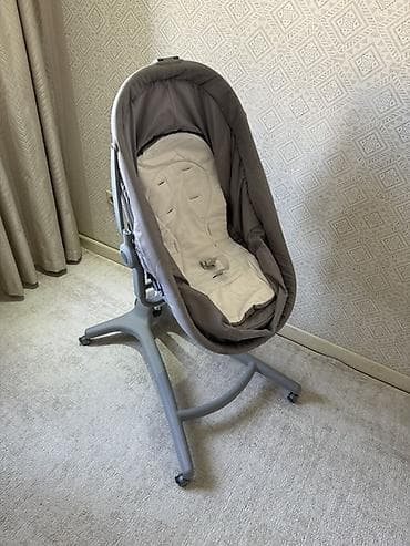 кресла качели: Детский шезлонг-качалка на высокой стойке - Комфортное глубокое — 4