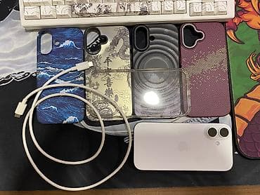 ipad 8th: IPhone 17, Б/у, 256 ГБ, Белый, Защитное стекло, Чехол, Кабель, 100 % — 10