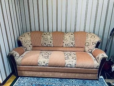 кожаная мягкая мебель: Комплект мягкой мебели, цвет - Бежевый — 1