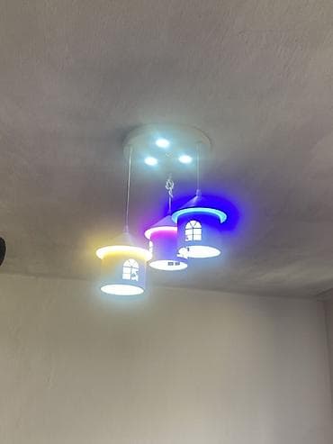 Люстралар: Потолочный светильник с подвесами и LED‑подсветкой - Тип: современная — 6