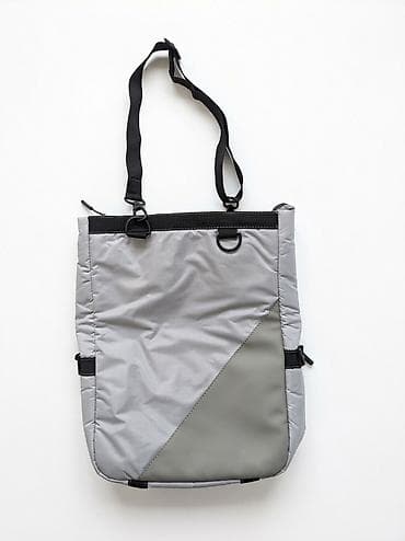 Сумка-трансформер через плечо, серый цвет - Универсальный городской