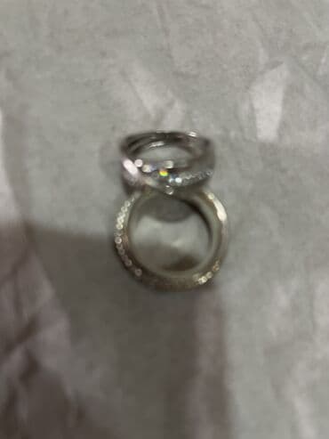 аксессуары для свадебного платья: Кольцо, Коктейльное, Проба 925, Женские, Топаз, Циркон, Новый — 7