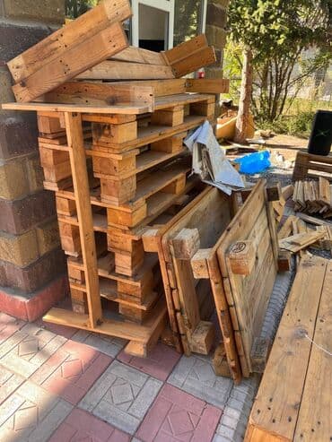 мебель из паллет: Комплект садовой мебели — 5