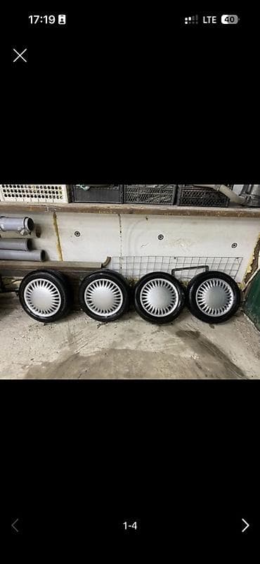 меняю диски на 14: Колеса в сборе 155 / 65 / R 14, Лето, Комплект, Легковые, Железные, отверстий - 4 — 4