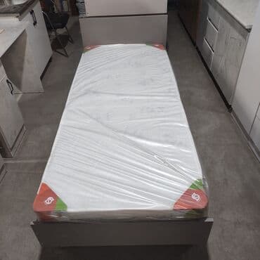 Односпальная кровать, Новый, С матрасом, длина - 190 см