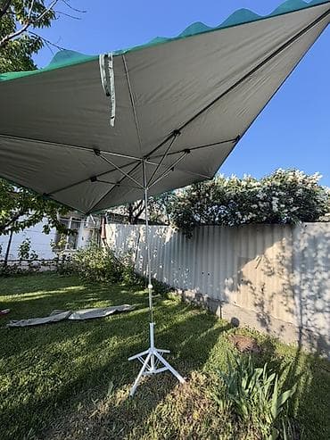 зонтик квадрат: Большой садовый зонт/тент на стойке - Форма купола: квадрат - размер — 1