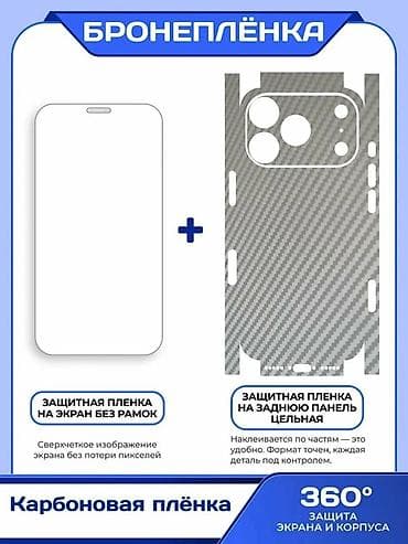 iphone 16 pro 128: Защитные скин‑пленки 360° для любых моделей (экран + задняя панель) - — 4