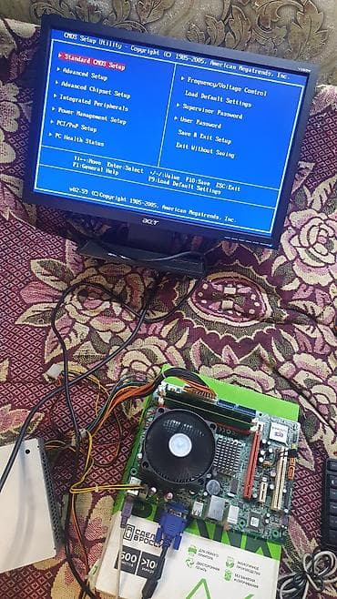 Настольные ПК и комплектующие: Материнская плата для ПК, Б/у, LGA775, Micro-ATX — 1