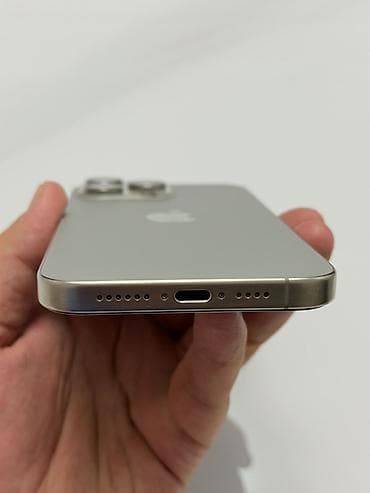 обс: IPhone 15 Pro Max, Б/у, 1 ТБ, Natural Titanium, Защитное стекло, Чехол, 94 % — 6