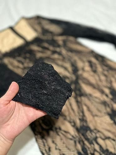 ажурное платье с: Вечернее платье, Длинная модель, С рукавами — 1