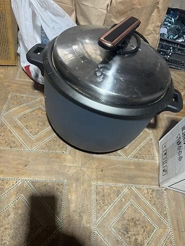silver kitchen: Кастрюля с крышкой, универсальная - Объем: большой (подходит для — 1