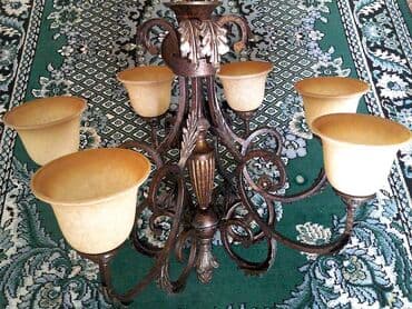 купить люстру в зал: Срочно продаю большую красивую люстру. 6ти рожковая, б\у в отличном — 6