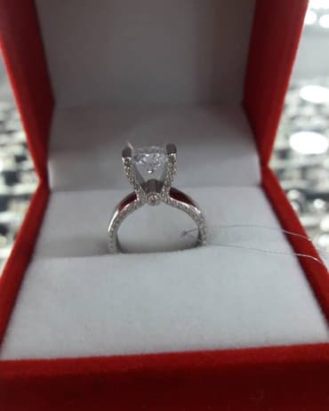 свадебные платья для покрытых: Кольцо СЕРЕБРО 925пробы покрыто драгоценным родием дизайн Италия — 6