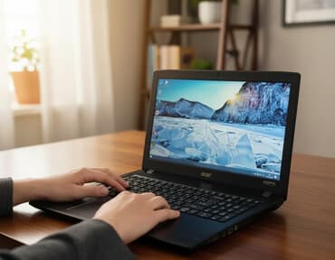 экран на ноутбук: Ноутбук, Acer, 16 ГБ ОЭТ, Intel Core i3, 15.6 ", Колдонулган, Жумуш, окуу үчүн, эс тутум HDD + SSD — 2