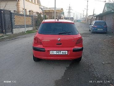 bwb e34: Peugeot 307: 2001 г., 1.6 л, Механика, Бензин, Хэтчбэк — 4