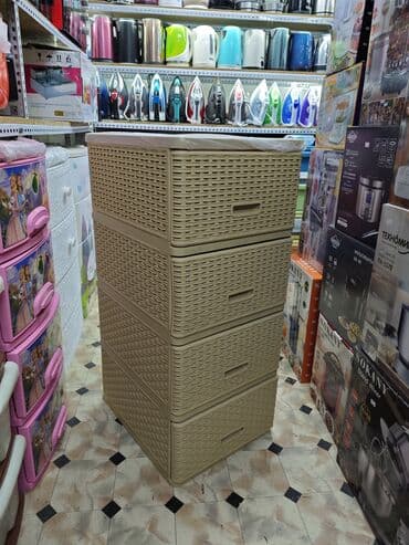 тумбочки в ванную комнату: Комод для ванны, Новый, Без раковины, Пластик, цвет - Бежевый, Бесплатная доставка, Платная доставка — 3