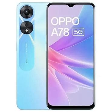 телефон опа: Oppo A78 5G, Новый, 128 ГБ, цвет - Черный, 2 SIM, eSIM — 1