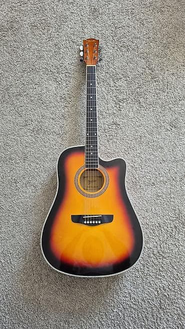 Музыкальные инструменты: Акустическая гитара Deviser + чехол и каподастр - Тип: полноразмерная — 1