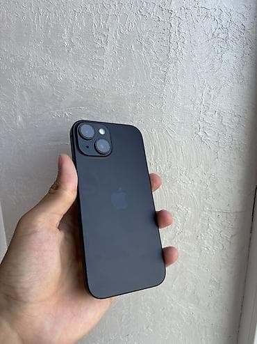 IPhone 15, Б/у, 128 ГБ, Черный, 80 % — 2