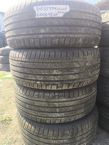 good year: Шины 215 / 55 / R 17, Лето, Б/у, Комплект, Легковые, GoodYear — 1
