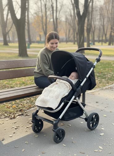 Коляска, цвет - Черный at lalafo.kg Коляска, цвет - Черный