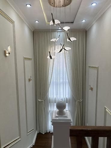 эксклюзивные шторы: Комплект штор, Велюр, С кистями, Изготовление на заказ, Для зала — 3