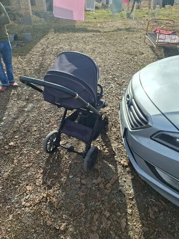 турист велосипед: Коляска, цвет - Черный, Б/у — 11