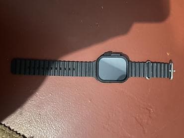 samsung note 9s: Смарт-часы в стиле «Ultra» с прямоугольным корпусом и черным рифленым — 3