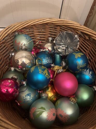 серебро куплю: Набор ёлочных игрушек из стекла (советская классика) - Разновидности — 3