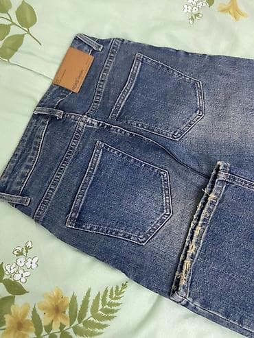 29 размер: Джинсы, Прямые, Высокая талия — 2