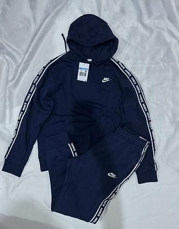 Мужской спортивный костюм, M, L, Nike, Новый, цвет - Синий, Самовывоз