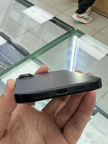 iphone kg: IPhone 16, Б/у, 128 ГБ, Черный, Защитное стекло, Чехол, 92 % — 9