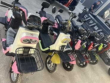 мотоцикл кытай: Электроскутеры JS — удобные городские модели с корзиной спереди — 3