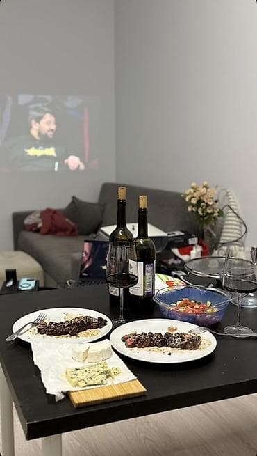 Авторский ужин на дому: стейк, сырная тарелка и красное вино Звони — 2