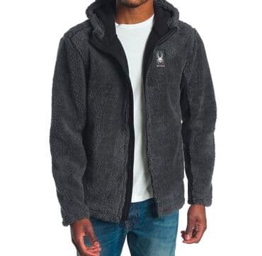 tech fleese: SPYDER. Куртка Shaggy на молнии во всю длину. Мохнатая текстура этой — 2