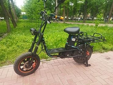 акумлятор: Электроскутер/электромопед с грузовой платформой Описание: - Прочный — 4