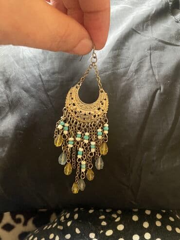 свадебное платье для высокой невесты: Серьги под серебро очень красивый весячий 2я комплект с зеленым — 3