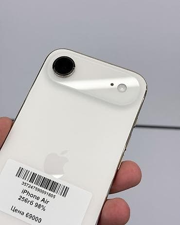 Техника и электроника: IPhone Air, Б/у, 256 ГБ, Белый, Чехол, В рассрочку, 98 % — 3
